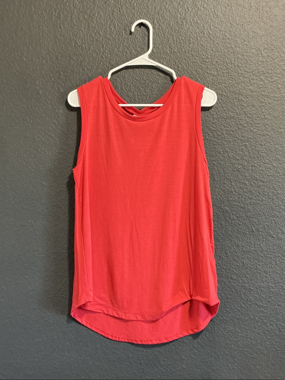 LuLaRoe Red Sleeveless Scoop Neck Tank